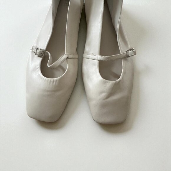 Zara White Leather Flats | Size 38 | New (No Tags) | Made in Turkey - Picture 11 of 11